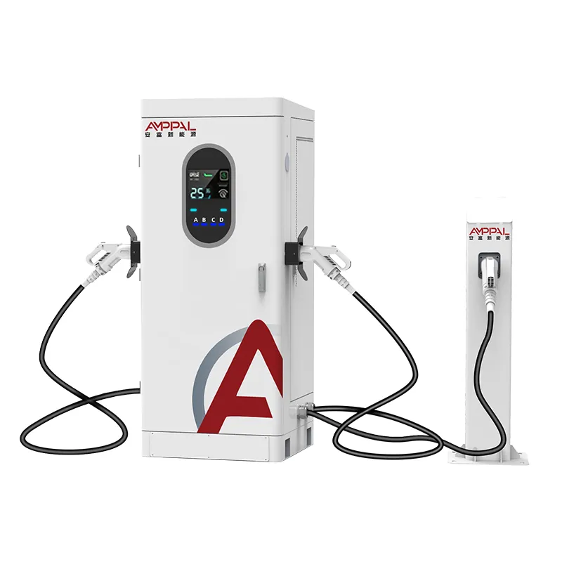Cargador EV de CC con pistola múltiple de 120 kW para carga de múltiples vehículos y flotas