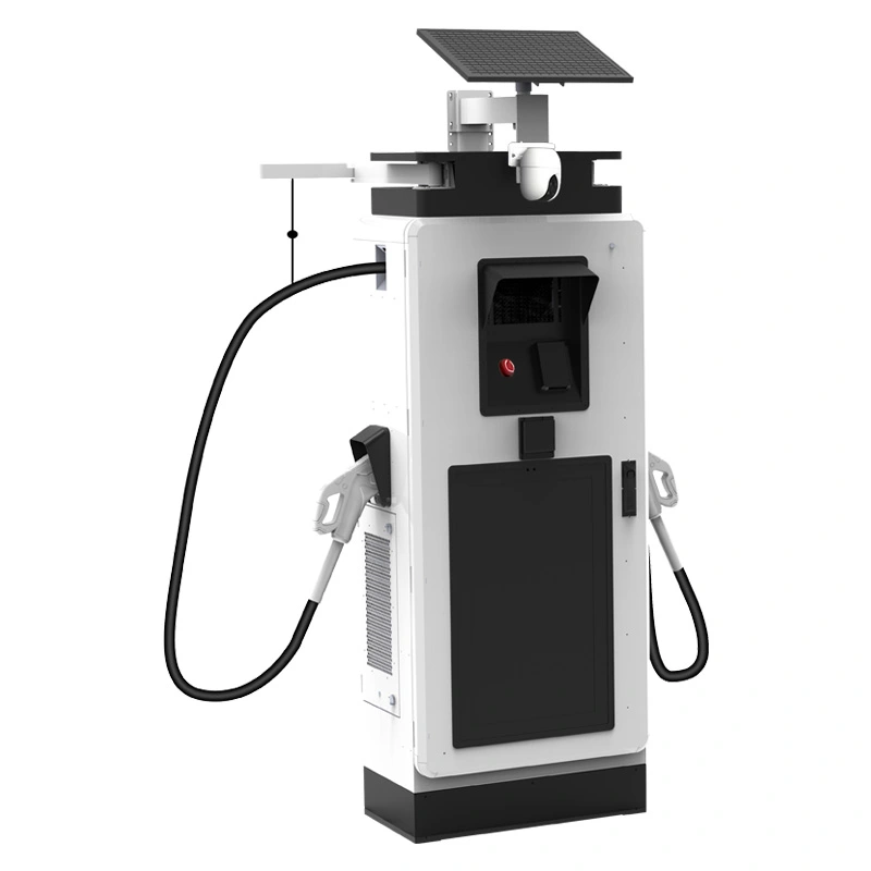 Cargador rápido comercial de CC de 160 kW con pantalla digital para servicios de autopistas