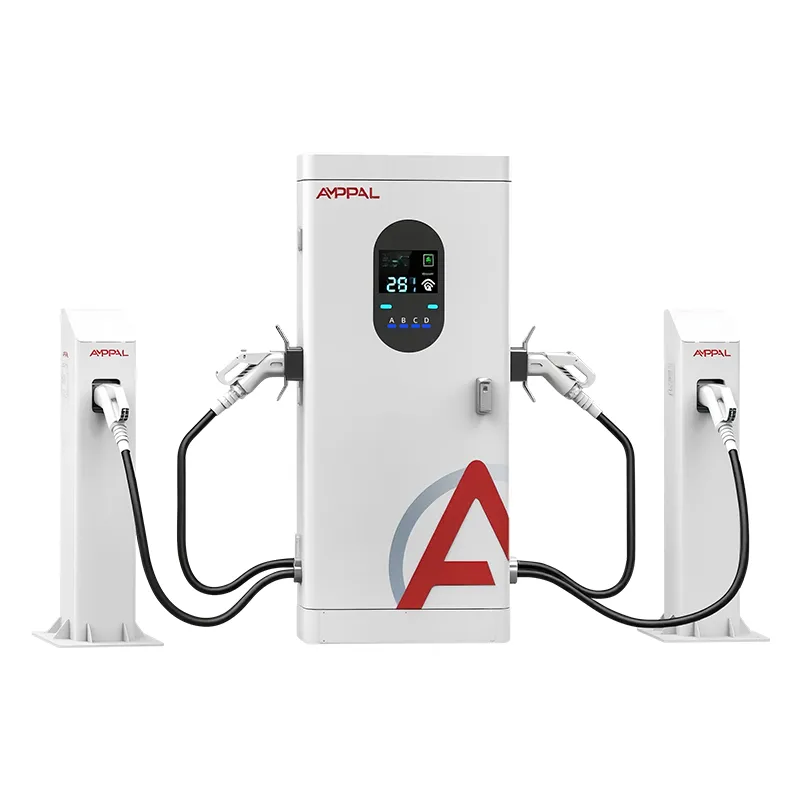 Estación de carga rápida para vehículos eléctricos de CC con múltiples conectores de 160 kW para flotas comerciales