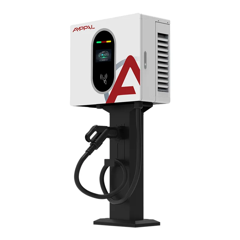 Estación de carga rápida EV de CC montada en la pared de 20 kW para estacionamiento comercial