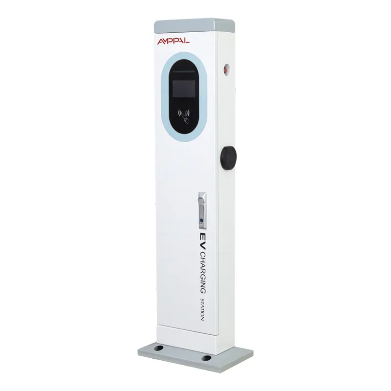Torre de estación de carga EV de CA comercial de 22 kW para comercio minorista y estacionamiento público