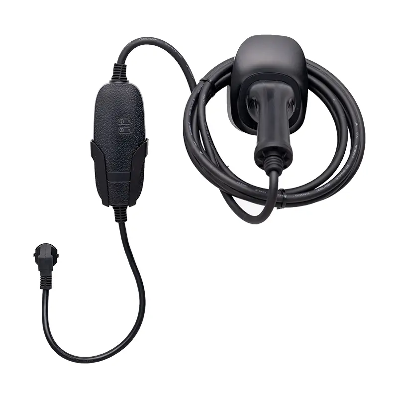 Cargador portátil de CA EV de 3,5 kW con carcasa acrílica para el hogar y viajes
