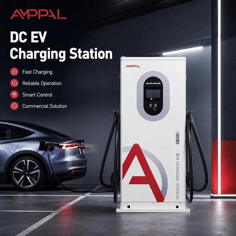 30kW Smart Integrated DC Fast EV Charger for Hotels & Offices